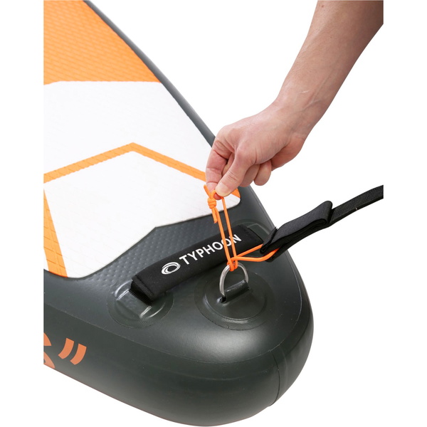 2026 Typhoon 10'2 Inflatable Stand Up Paddle Board Package 482118 - Black / Orange